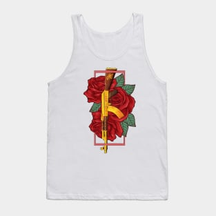 AK-47 Gold GUN T-shirt Tank Top